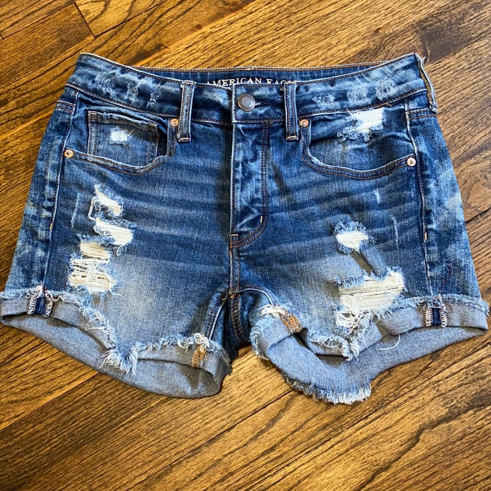 American Eagle Tomgirl Denim Shorts Sz 4